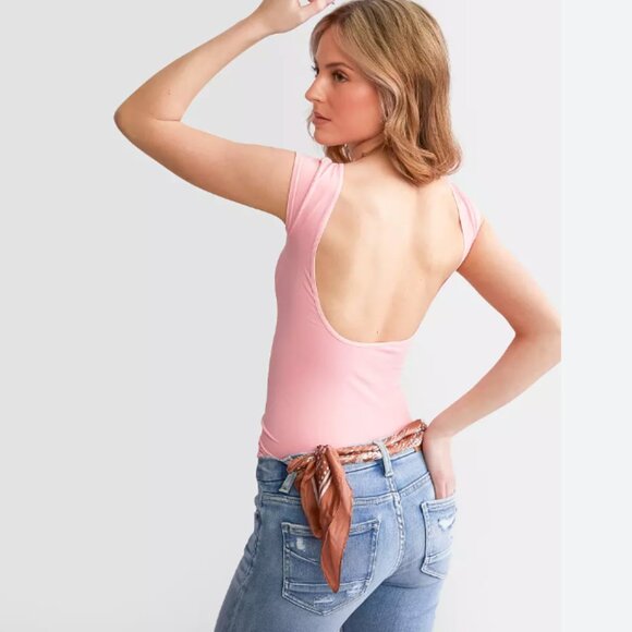 NWT Free People Rose Low Back Tee Size M/L - Picture 1 of 4